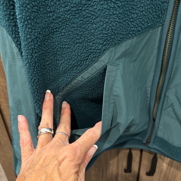 Howler Bros Chisos Fleece Jacket Sherpa Medium Teal - Picture 8 of 12